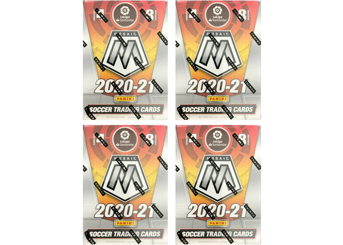 2020-21 Panini Mosaic La Liga Soccer Blaster Box 4x Lot