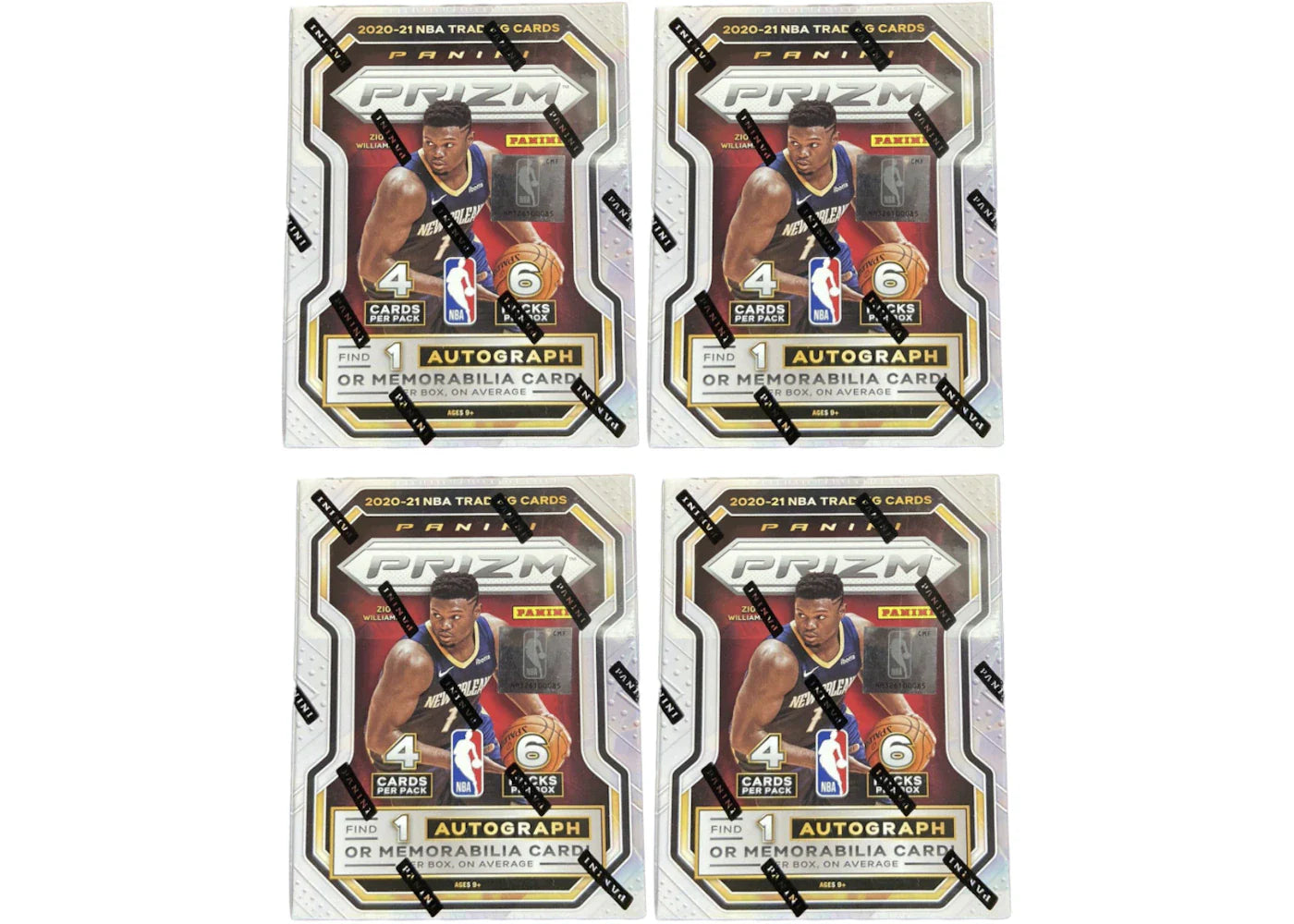 2020-21 Panini Prizm Basketball Blaster Box 4x Lot