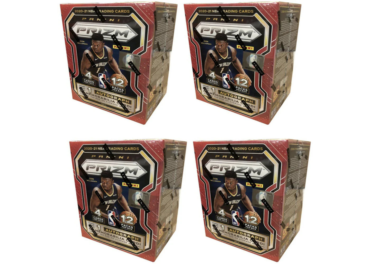 2020-21 Panini Prizm Basketball Fanatics Blaster Box (48 Cards) 4x Lot