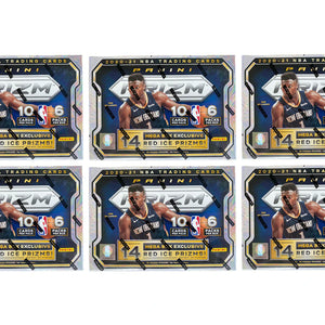 2020-21 Panini Prizm Basketball Mega Box (Red Ice Prizms) 6x Lot (Red or Blue Box)
