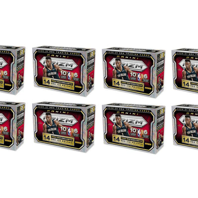 2020-21 Panini Prizm Basketball Mega Box (Red Ice Prizms) 8x Lot (Red or Blue Box)