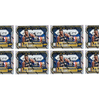 2020-21 Panini Prizm Basketball Mega Box (Red Ice Prizms) 8x Lot (Red or Blue Box)