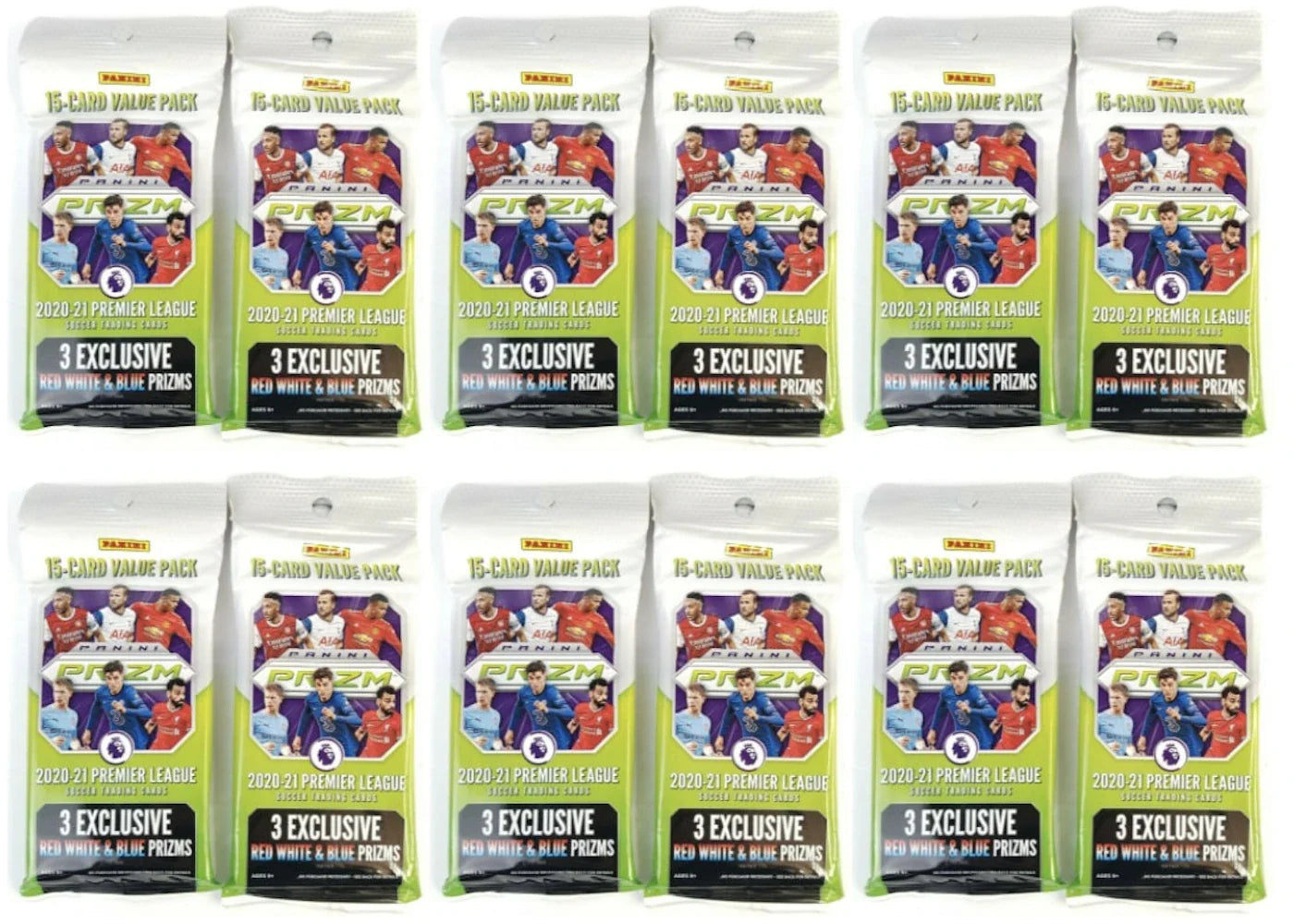 2020-21 Panini Prizm Premier League Soccer Fat Pack 12x lot