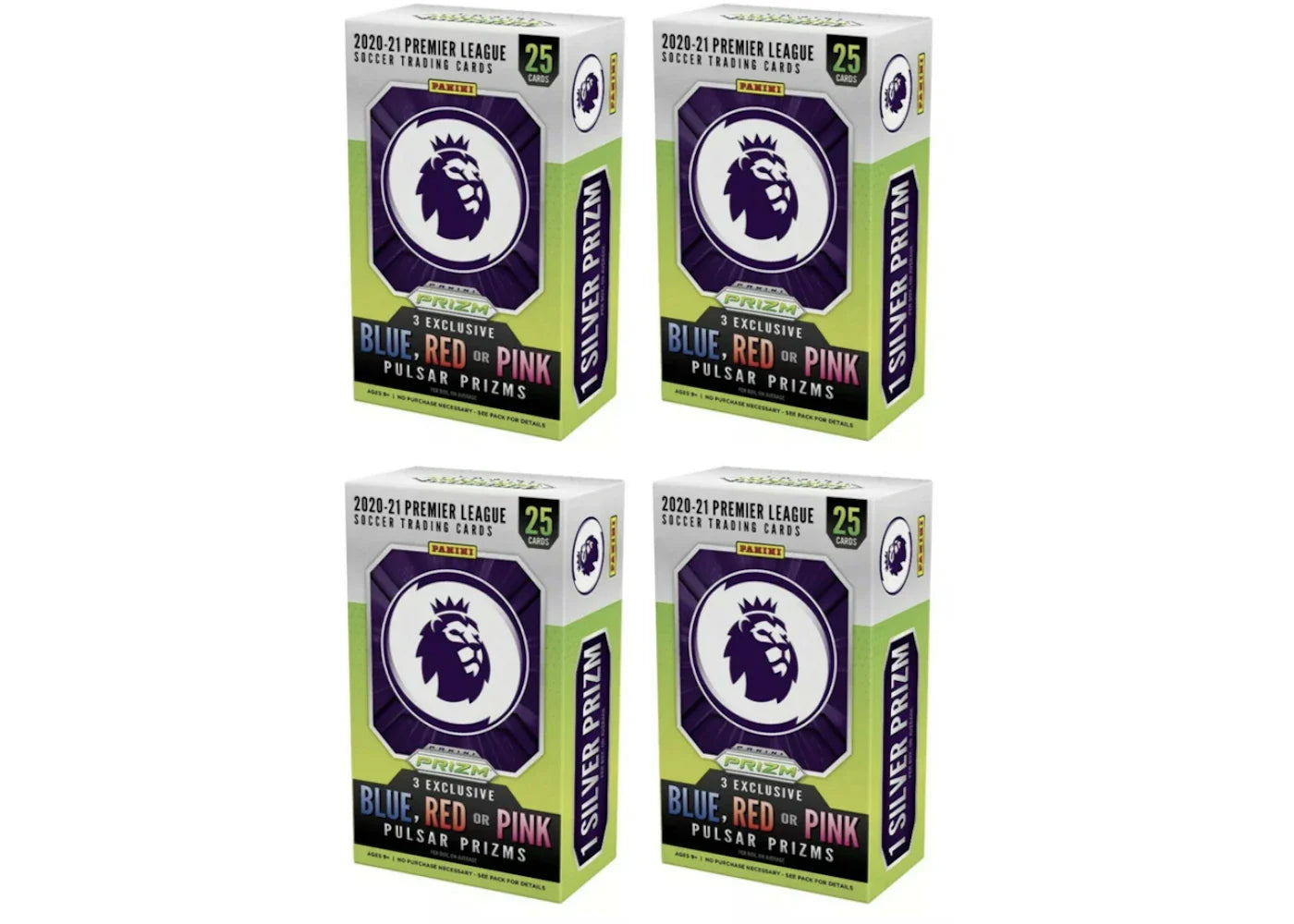 2020-21 Panini Prizm Premier League Soccer Cereal Box 4x Lot