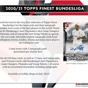 2020-21 Topps Finest Bundesliga Soccer Hobby Box