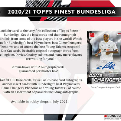 2020-21 Topps Finest Bundesliga Soccer Hobby Box