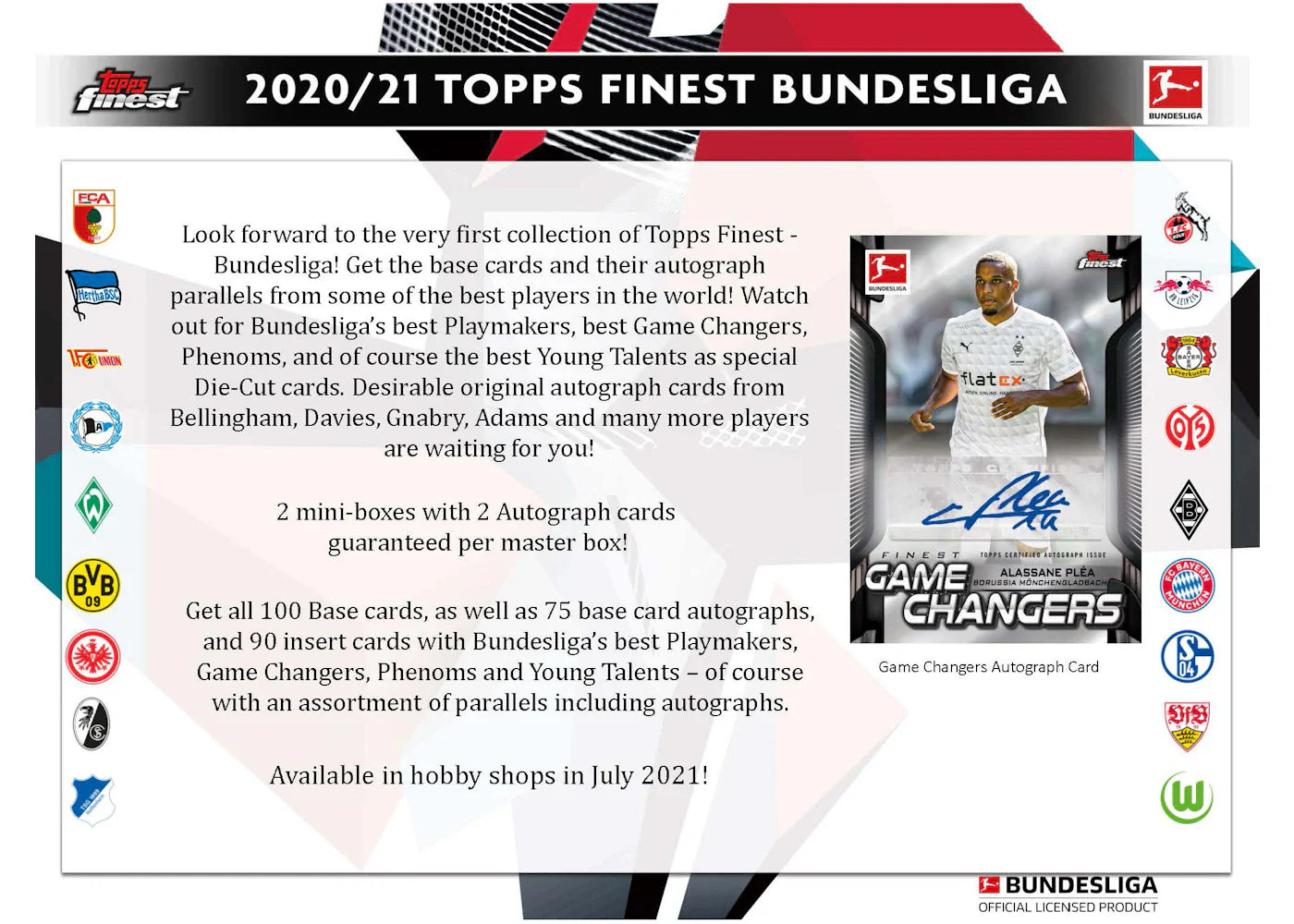 2020-21 Topps Finest Bundesliga Soccer Hobby Box