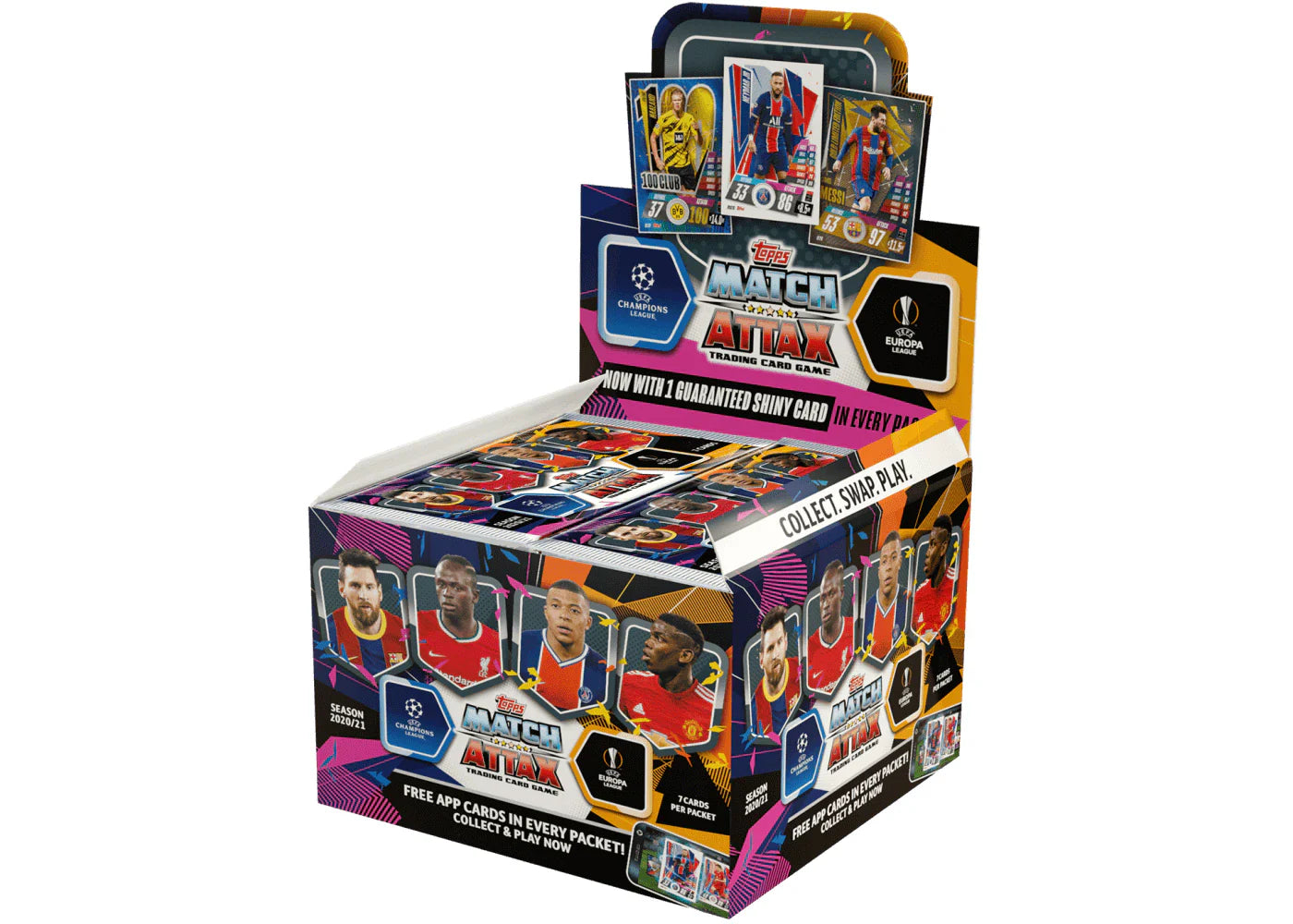 2020-21 Topps Match Attax Soccer Trading Card Game Box