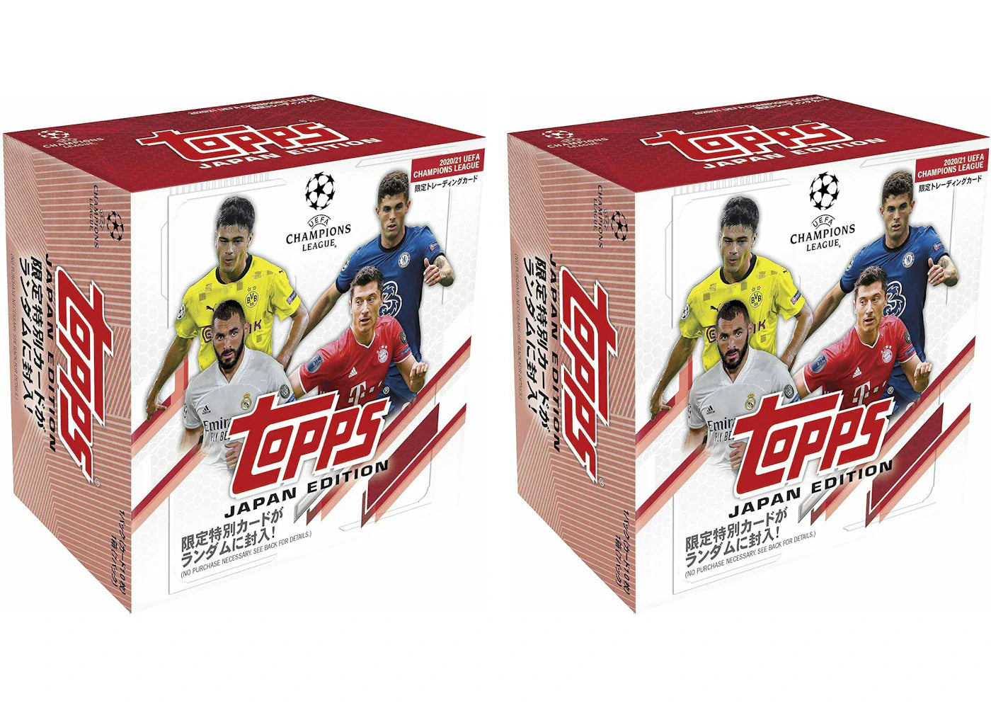 2020-21 Topps UEFA Champions League (Japan Edition) Soccer Box 2x Lot