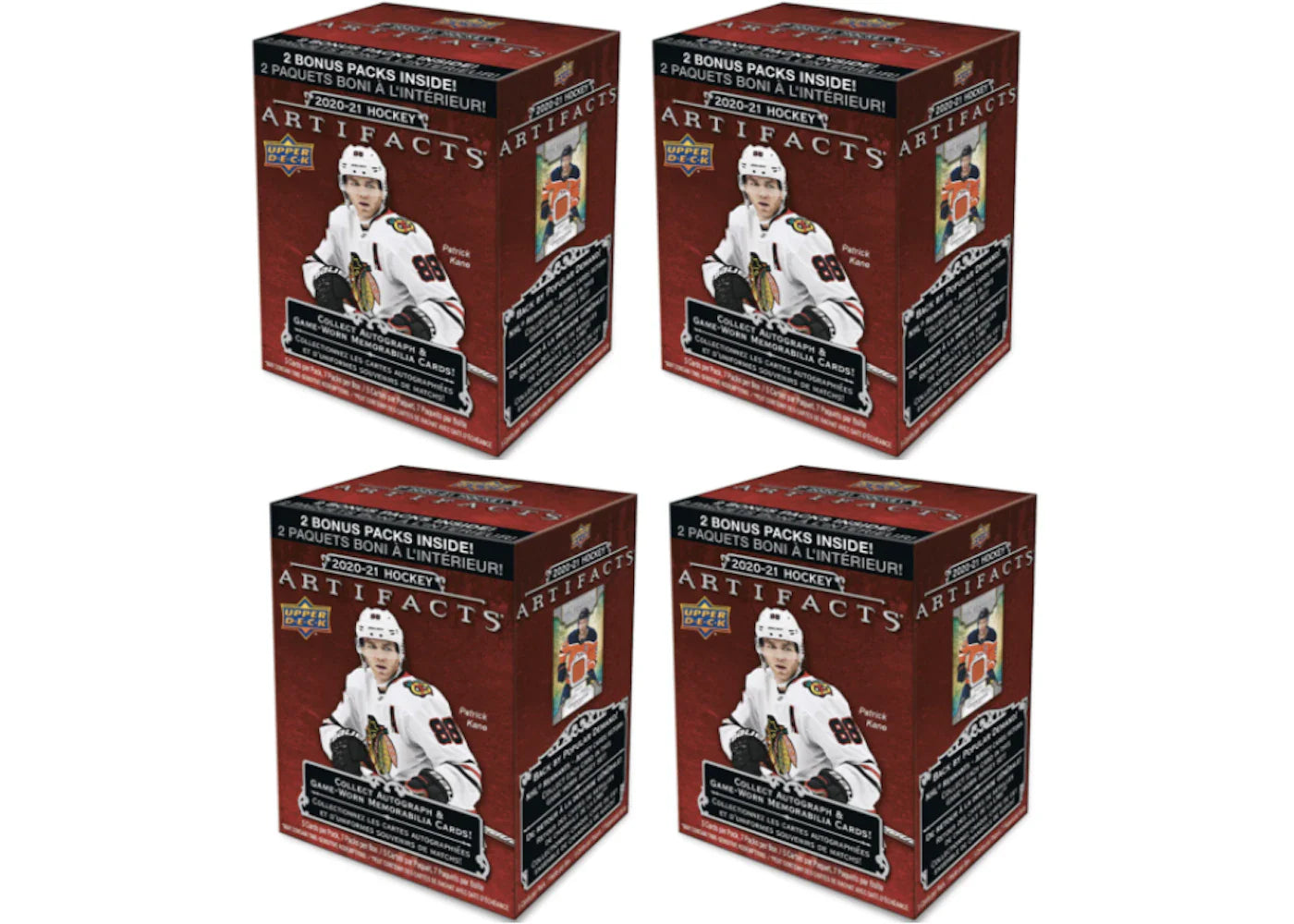 2020-21 Upper Deck Artifacts Hockey Blaster Box 4x Lot