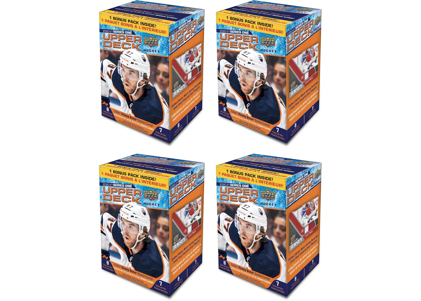 2020-21 Upper Deck Series 1 Hockey Blaster Box 4x Lot
