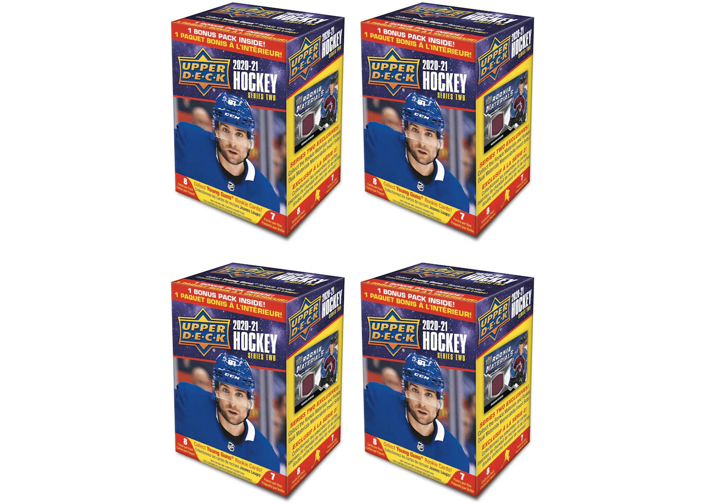 2020-21 Upper Deck Series 2 Hockey Blaster Box 4x Lot