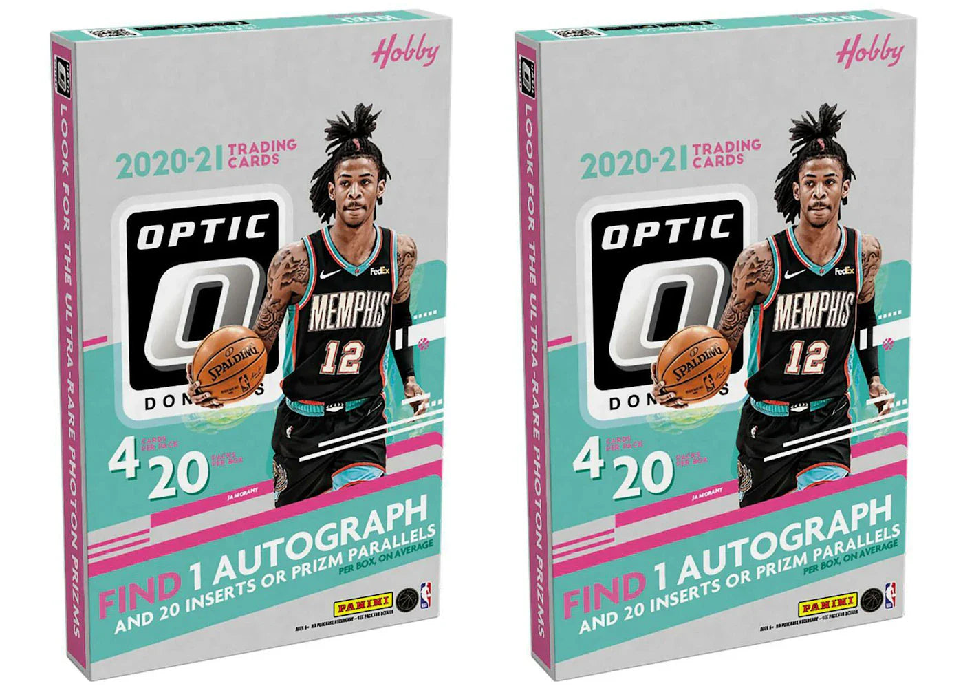 2020-21 Panini Donruss Optic Basketball Hobby Box 2x Lot