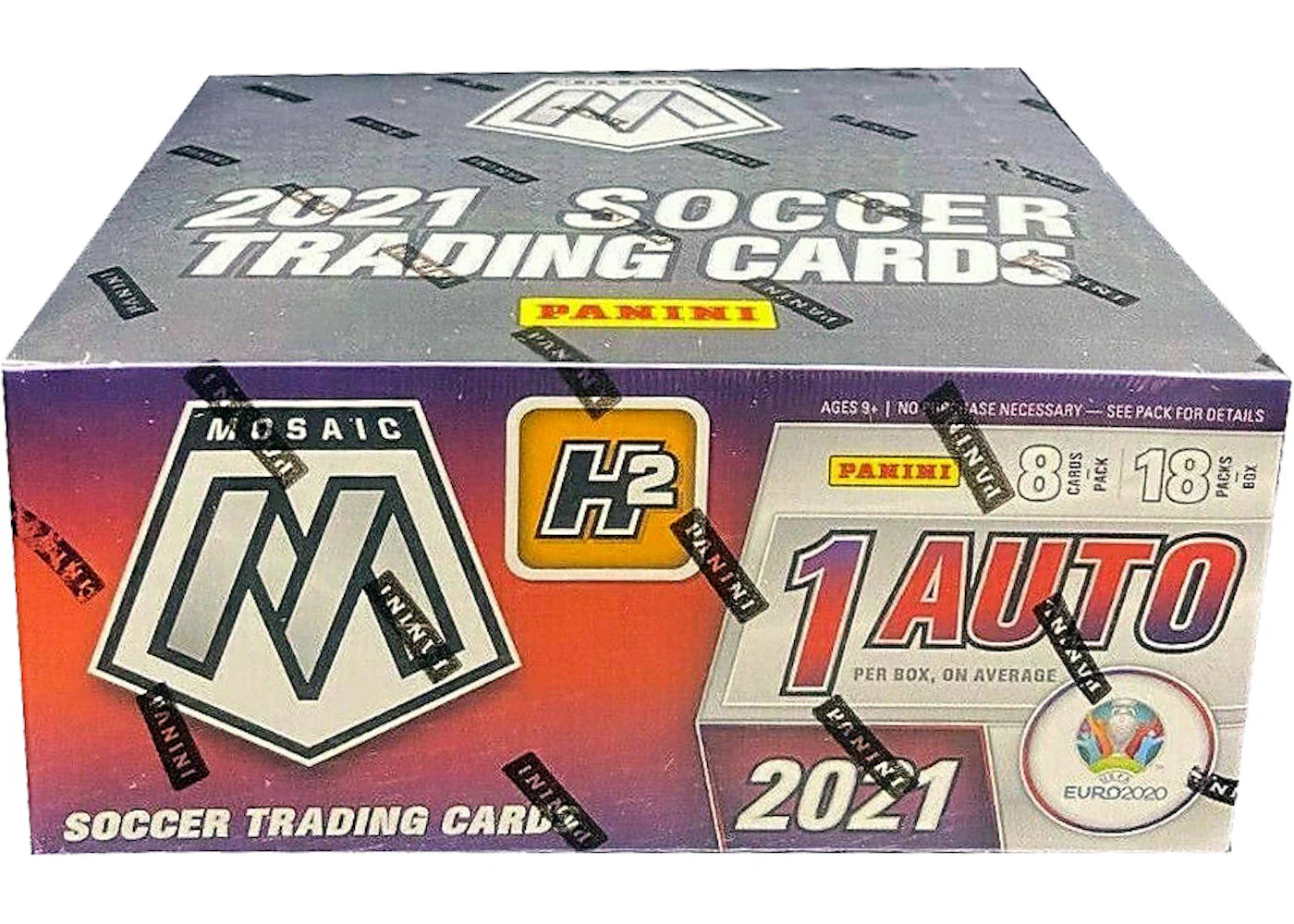 2020-21 Panini Mosaic UEFA Euro Soccer H2 Hobby Box