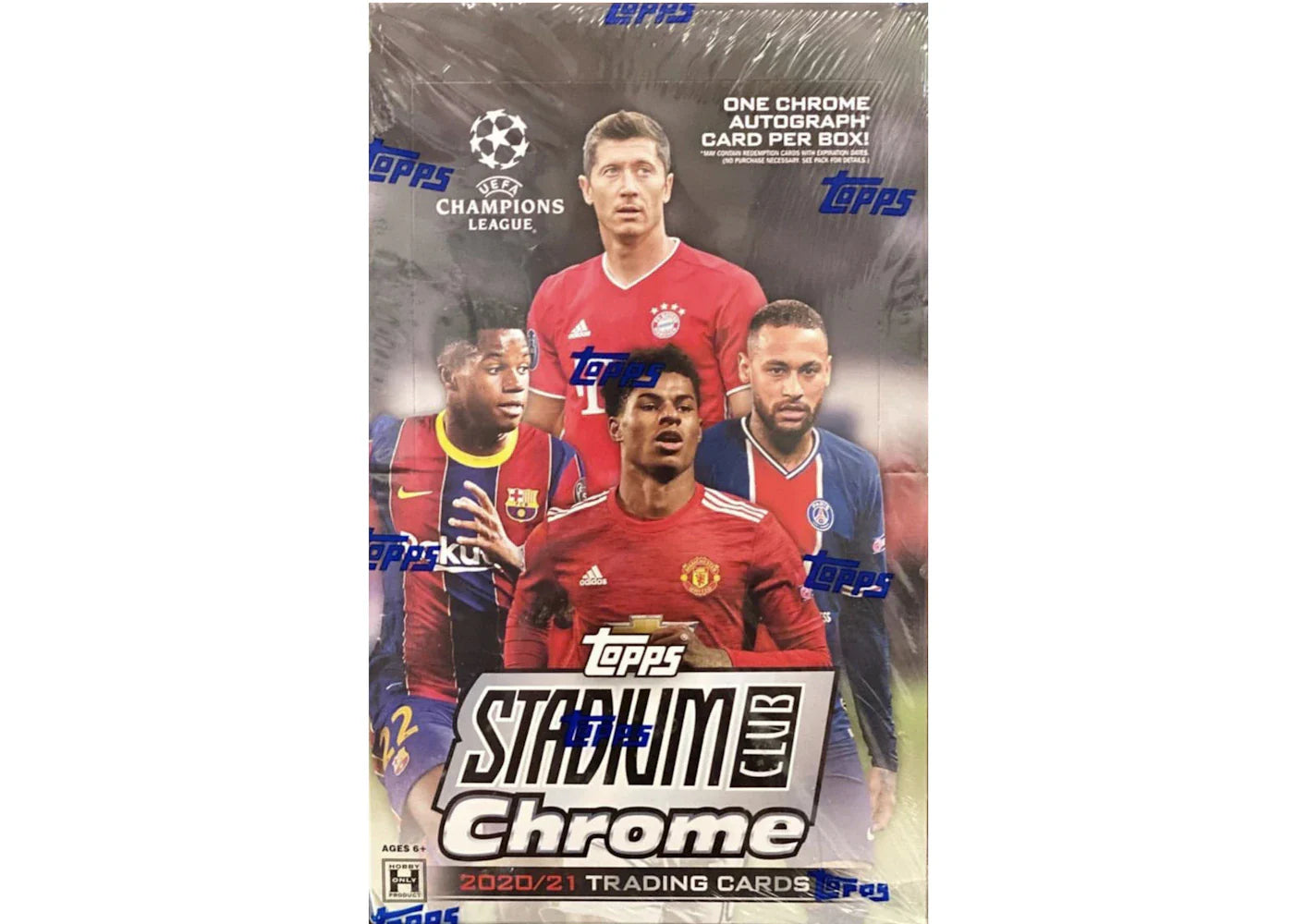 2020-21 Topps Chrome Stadium Club UEFA Champions League Soccer Hobby Box