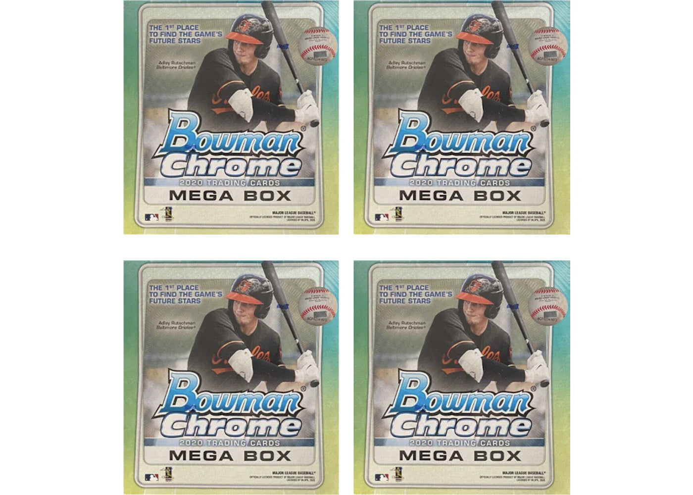 2020 Bowman Chrome Baseball Mega Box 4x Lot
