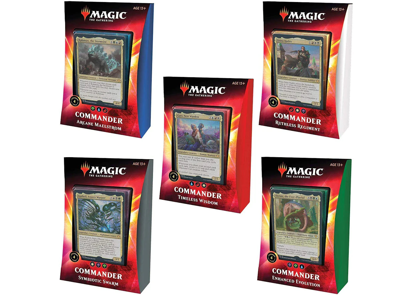2020 Magic: The Gathering TCG Ikoria: Lair of Behemoths Commander Decks Set of all 5