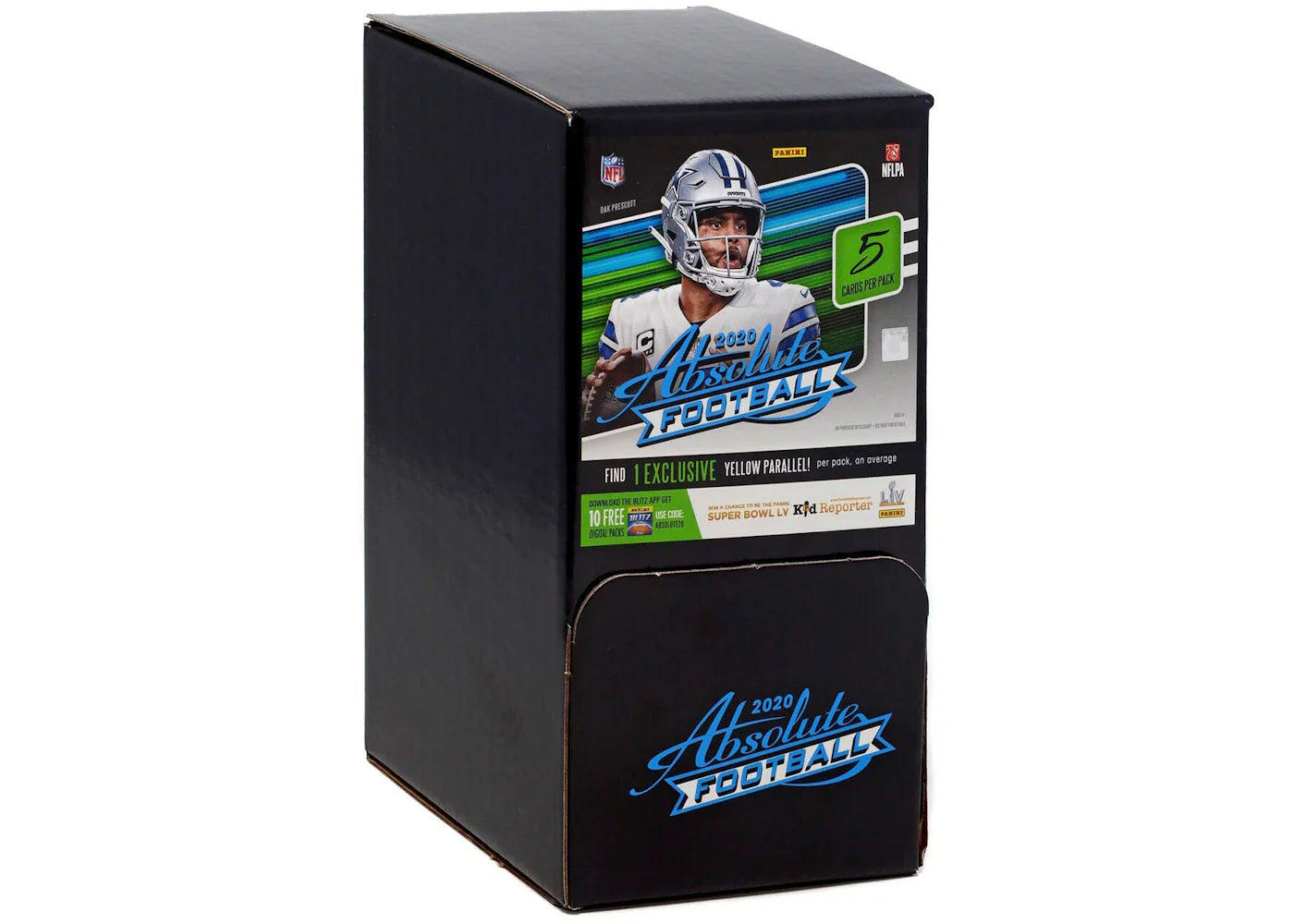 2020 Panini Absolute Football Gravity Feed Box (48 Packs)