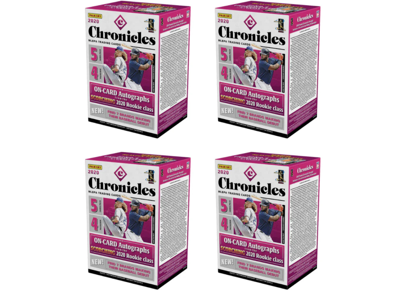 2020 Panini Chronicles Baseball Blaster Box 4x Lot