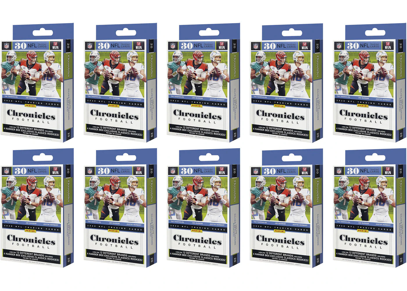 2020 Panini Chronicles Football Hanger Box 10x Lot