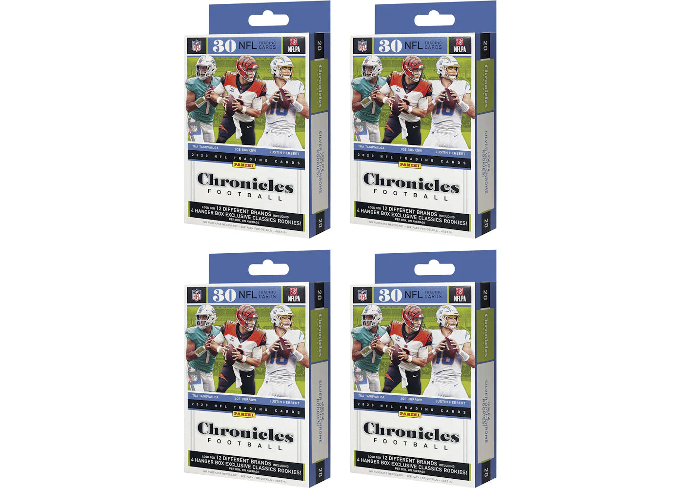 2020 Panini Chronicles Football Hanger Box 4x Lot