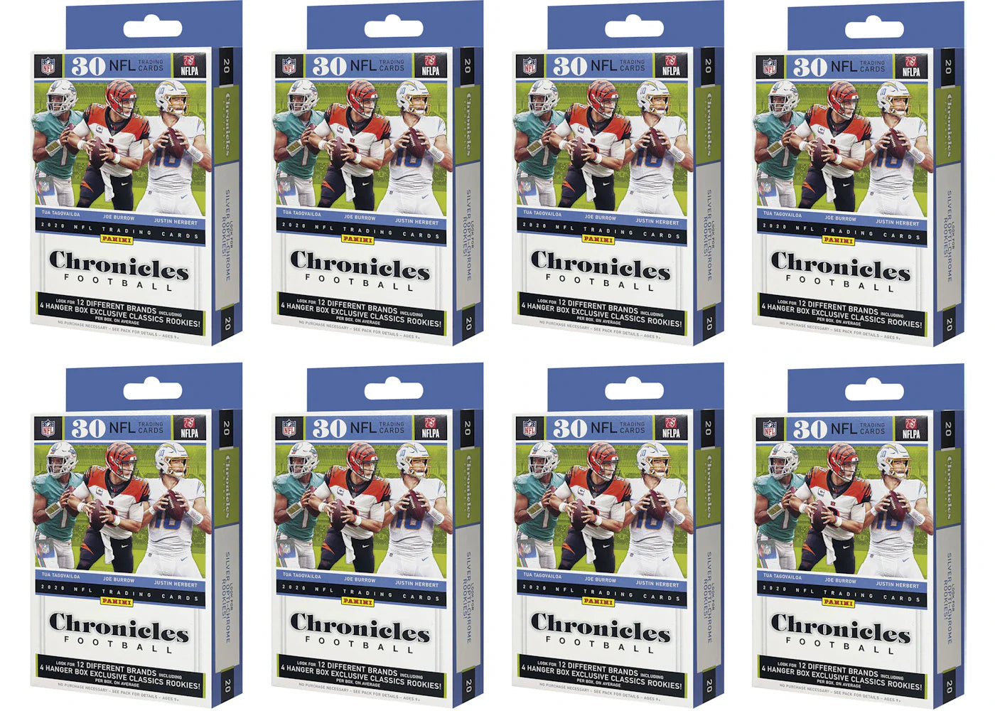 2020 Panini Chronicles Football Hanger Box 8x Lot