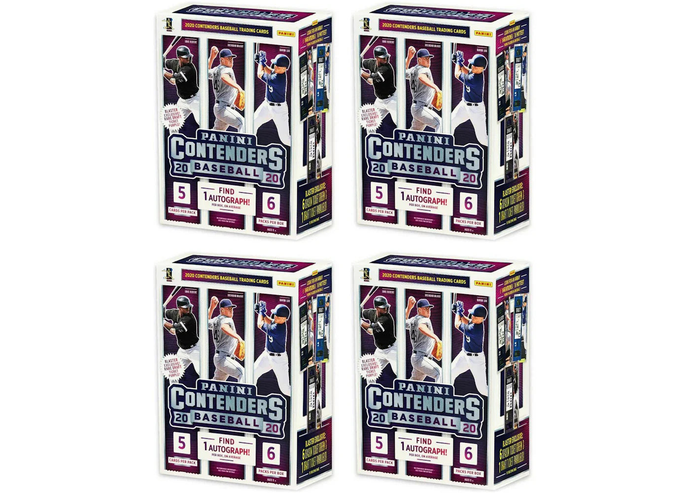 2020 Panini Contenders Baseball Blaster Box 4x Lot