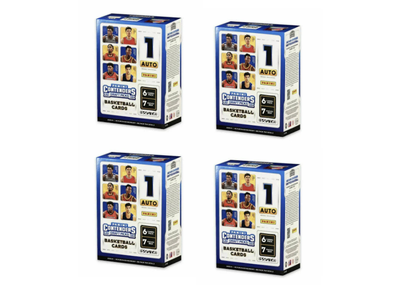 2020 Panini Contenders Draft Picks Basketball Blaster Box 4x Lot
