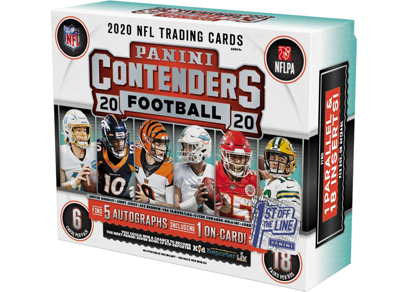 2020 Panini Contenders Football 1st Off The Line Box