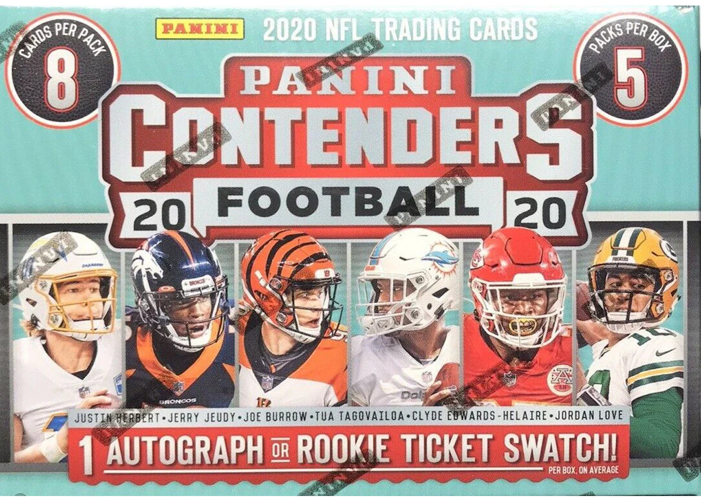 2020 Panini Contenders Football Blaster Box (5 Packs) 4x Lot