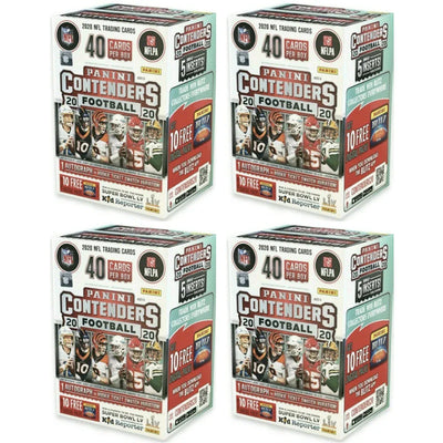 2020 Panini Contenders Football Blaster Box (5 Packs) 4x Lot