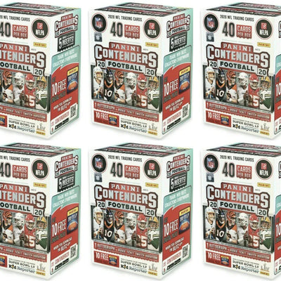 2020 Panini Contenders Football Blaster Box (5 Packs) 6x Lot
