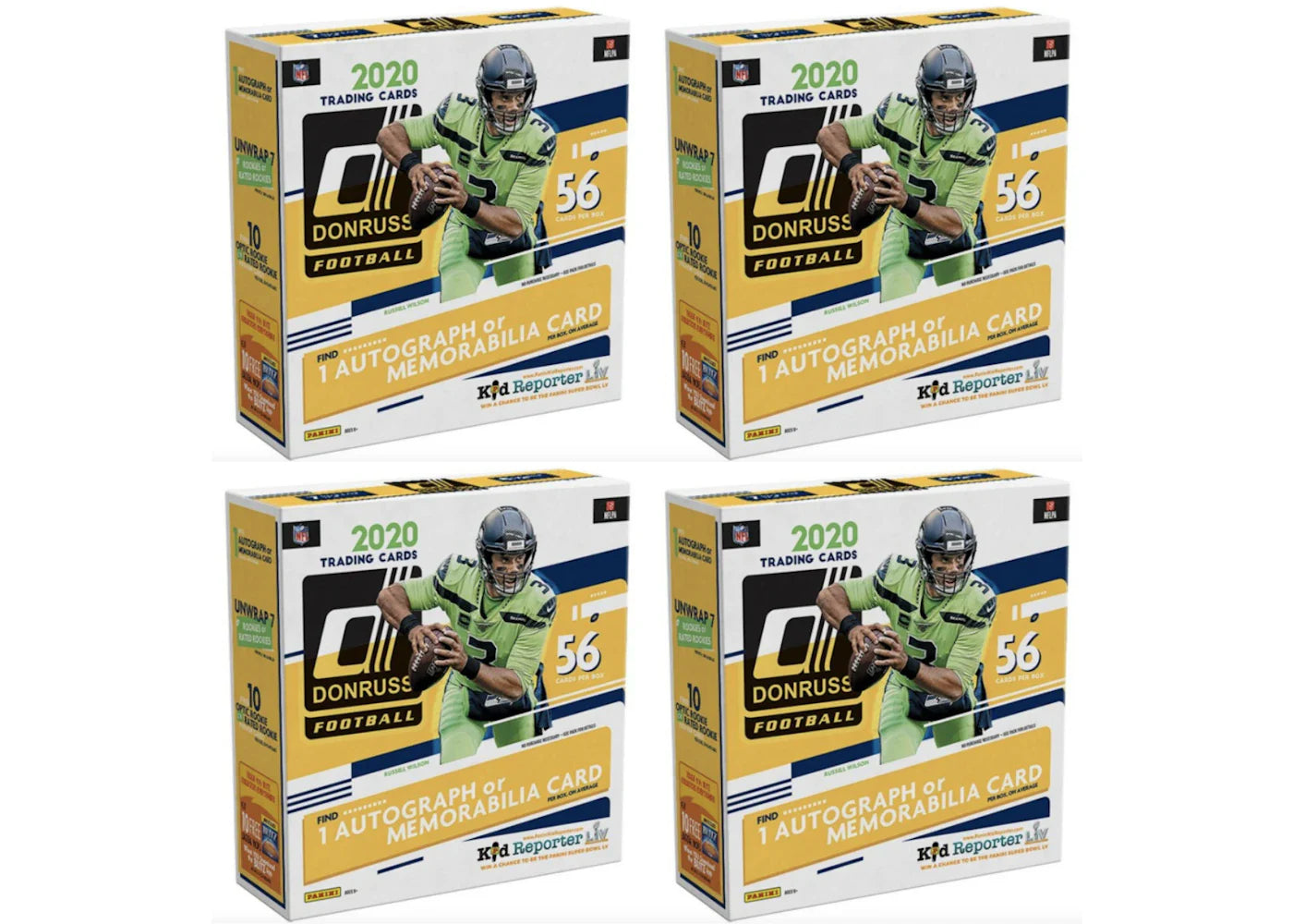 2020 Panini Donruss Football Fanatics Mega Box 4x Lot