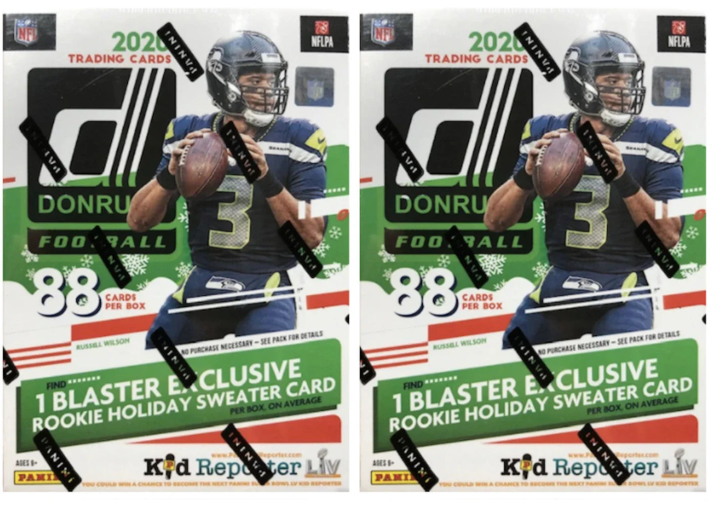 2020 Panini Donruss Football Holiday Blaster Box 2x Lot