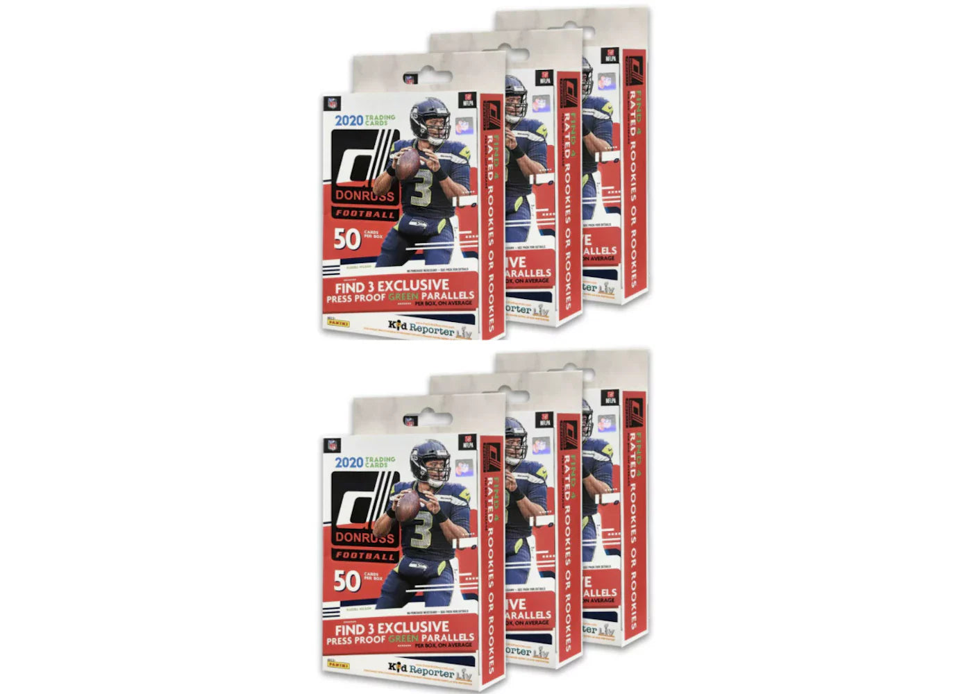 2020 Panini Donruss Football Target Hanger Box 6x Lot