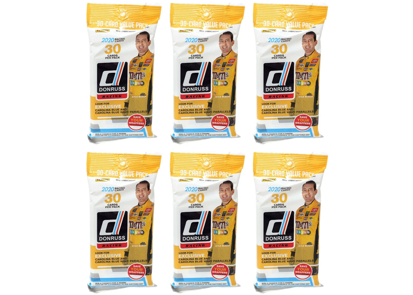 2020 Panini Donruss NASCAR Racing Fat Pack 6x Lot