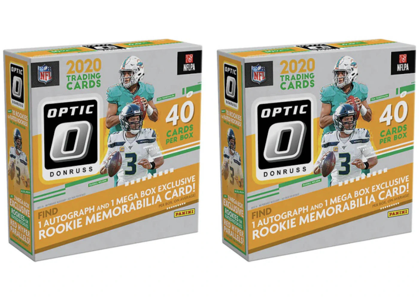 2020 Panini Donruss Optic Football Fanatics Mega Box (Red Hyper Parallels) 2x Lot