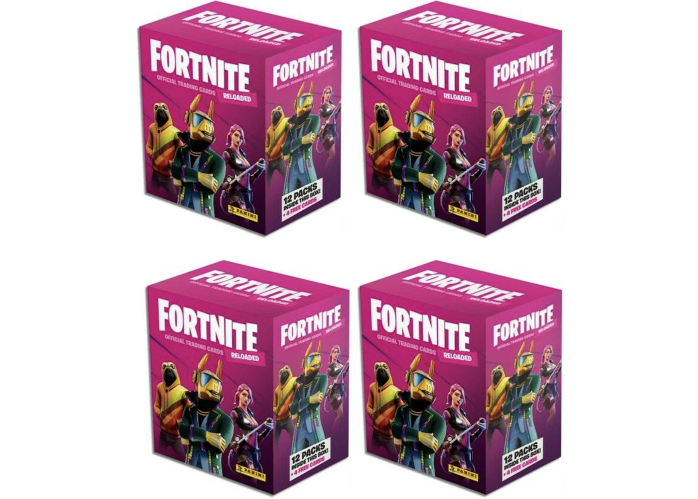 2020 Panini Fortnite Reloaded Mega Box 4x Lot