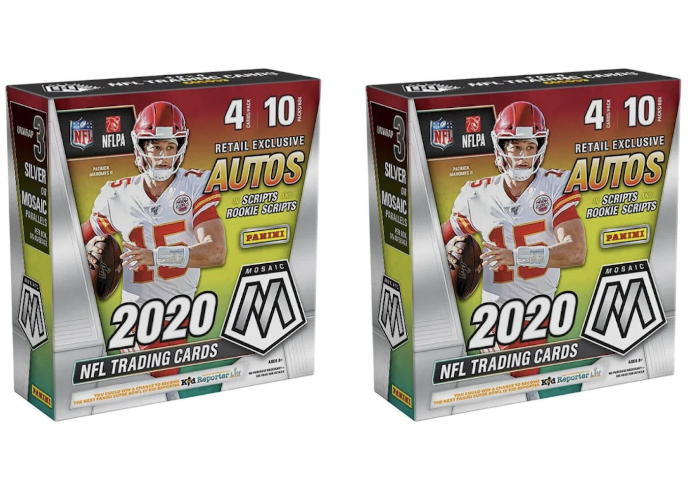 2020 Panini Mosaic Football Fanatics Mega Box 2x Lot