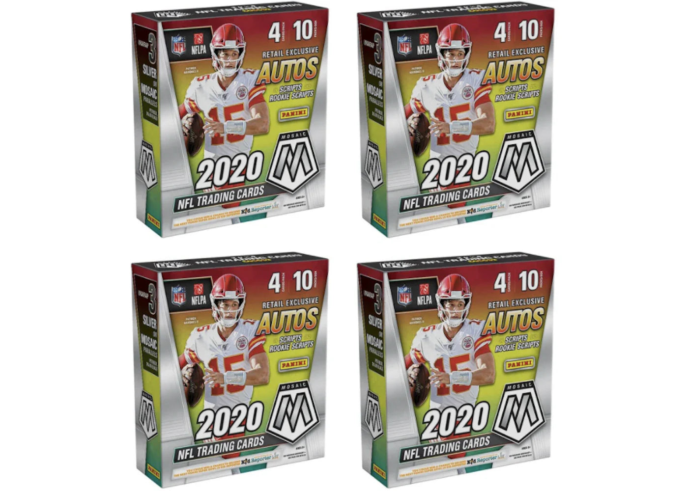 2020 Panini Mosaic Football Fanatics Mega Box 4x Lot