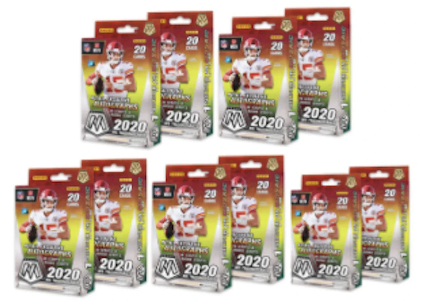 2020 Panini Mosaic Football Hanger Box 10x Lot