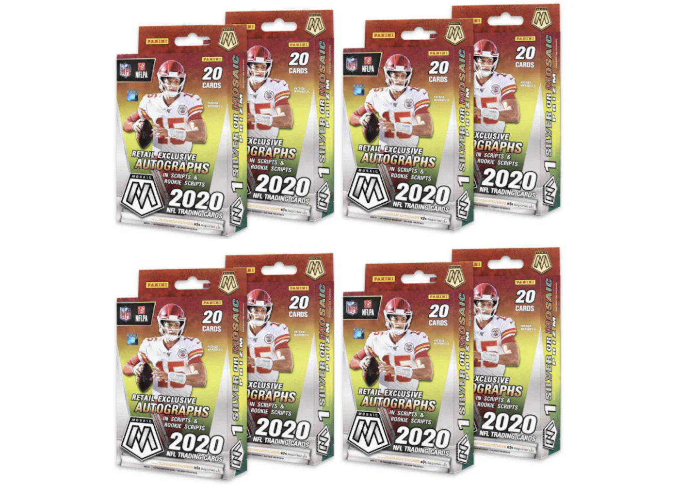 2020 Panini Mosaic Football Hanger Box 8x Lot