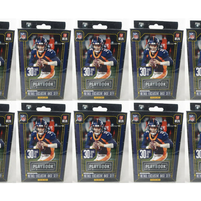 2020 Panini Playbook Football Hanger Box Orange Parallels 10x Lot