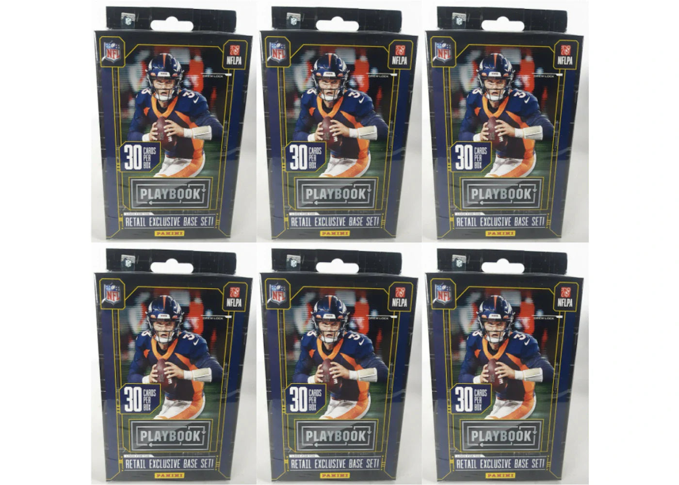 2020 Panini Playbook Football Hanger Box Orange Parallels 6x Lot