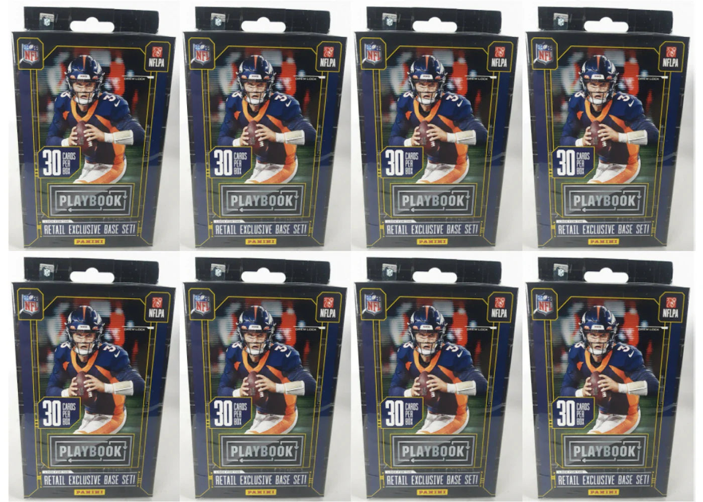 2020 Panini Playbook Football Hanger Box Orange Parallels 8x Lot