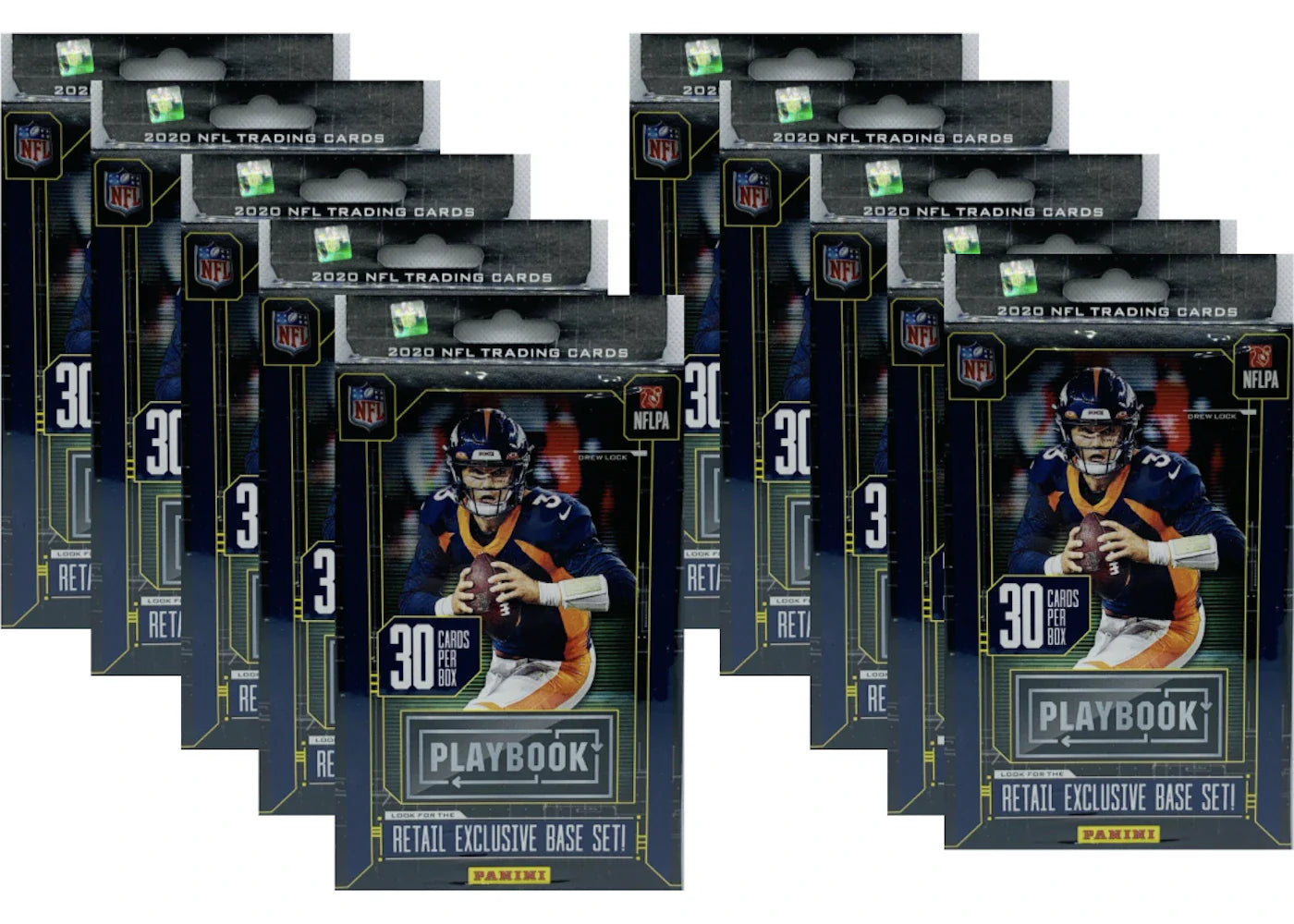 2020 Panini Playbook Football Hanger Box Purple Parallels 10x Lot