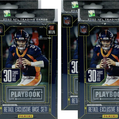 2020 Panini Playbook Football Hanger Box Purple Parallels 4x Lot