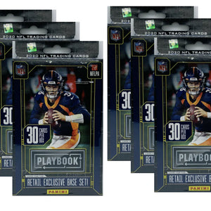 2020 Panini Playbook Football Hanger Box Purple Parallels 6x Lot