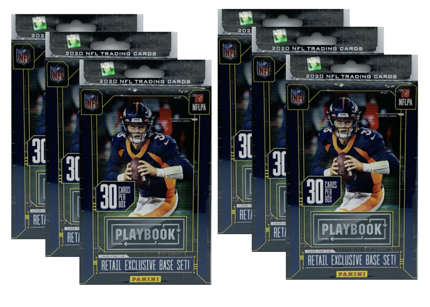 2020 Panini Playbook Football Hanger Box Purple Parallels 6x Lot