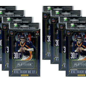 2020 Panini Playbook Football Hanger Box Purple Parallels 8x Lot